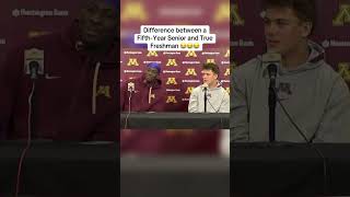 5th Year Senior vs True Freshman 🤣 via gophersports [upl. by Ruperta955]