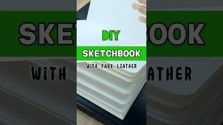 DIY Sketchbook Faux Leather Cover diy sketchbook bookbinding [upl. by Nahtal]