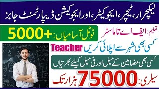 Government Lecturer Jobs 2024 Announced  Apply Start [upl. by Norrab]