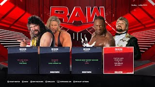 WWE 2K24 PS5 Old School RAW Cactus Jack amp Kevin Nash VS Booker T amp Ted Dibiase [upl. by Waers]