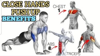 Benefits Of Close Hands Pushup pushups benefits pushup [upl. by Eneli]