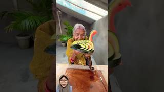 Semangka bebek untuk nenek art diy watermelon semangat buah nene shorts kreatif [upl. by Naus]