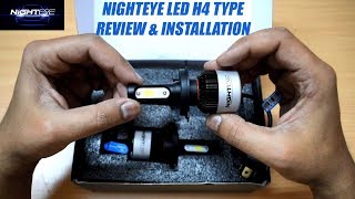 NIGHTEYE LED H4  Review  How to install on your bike [upl. by Amaryllis]