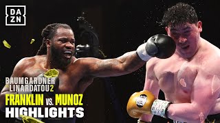 GRUELLING FIGHT  Jermaine Franklin vs Issac Munoz Fight Highlights [upl. by Ynohtnakram153]