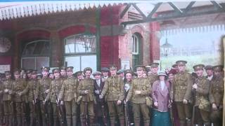 WW1 Troops at the Train Station  Hertfordshire [upl. by Aihsenat408]