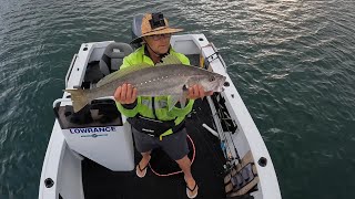 Fishing for Jewfish Flathead Reds and Tailor Lake Macquarie [upl. by Warfore989]