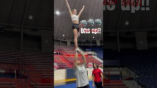 new coed ❤️🦈💙 cheer college olemiss coed stunt fyp [upl. by Slayton515]