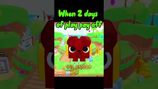 I got a 1 in 140000000 in PETS GO 😱roblox petsgo petrng [upl. by Way]