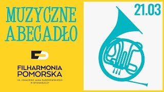 Muzyczne Abecadło  W jak waltornia  Filharmonia Pomorska [upl. by Tonia]