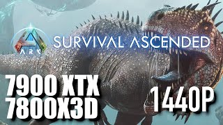 ARK Survival Ascended  All Settings BENCHMARK  7800X3D 7900XTX  1440 [upl. by Marlea]