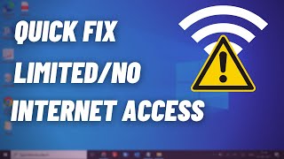 How to Fix Limited Access No Internet Access in Windows 1110 [upl. by Atenaz45]