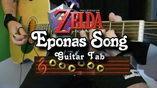 Eponas Song  Easy Guitar Tab [upl. by Eppesuig]