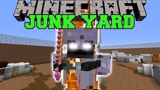 Minecraft JUNK YARD KING FIND A WAY TO DESTROY THE KING MiniGame [upl. by Ennaisoj667]