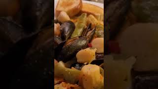 Stir Fry Seafood Scallops Mussels Creamy Potatoes Vegetables cookingchannelrecipes recipetips [upl. by Hollie125]