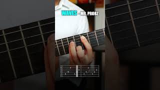 WAVES  Mr Probz GUITAR Tutorial shorts guitar guitarfingerstyle [upl. by Assiruam10]