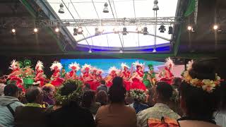 Te Maeva Nui 2019 Aitutaki Enua Drum Dance [upl. by Ailimaj]