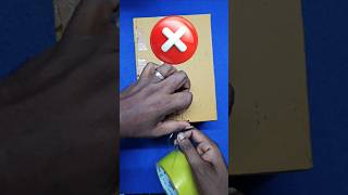 Making easy cello tape cutterTape cutting trickyoutubeshorts diy [upl. by Nawd559]