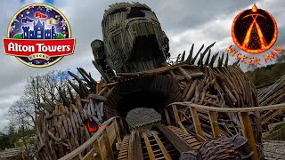 Wicker Man OnRide POV 4K  Alton Towers Resort 2023 [upl. by Rouvin]