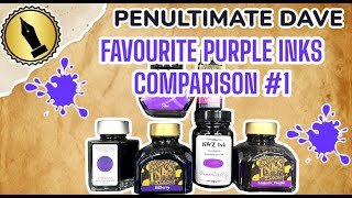 Penultimate Dave Favourite Purple Inks Comparison 1 [upl. by Asilegna]