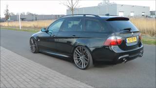 BMW 335i e91 500pk Exhaust sound custom made [upl. by Katerine]