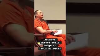 Shocking Inmate yells profanities at Judge 😱 [upl. by Damalas]