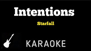 Starfall  Intentions  Karaoke Guitar Instrumental [upl. by Acirdna]