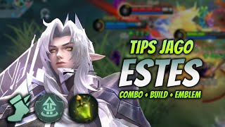 CARA MAIN ESTES BUFF  BUILD amp EMBLEM ESTES TERBARU 2023   ESTES ROAMER GAMEPLAY [upl. by Courtney373]