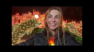 Disneyland Merriest Nights special Disney Christmas event and parade California w Mummy and Ozzie [upl. by Tibbs]