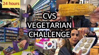 🇰🇷24 hours CVS CHALLENGE vegetarian edition 🌱 [upl. by Gerfen]