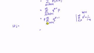 81 Memoryless property of geometric and exponential distributions proof [upl. by Lebam]