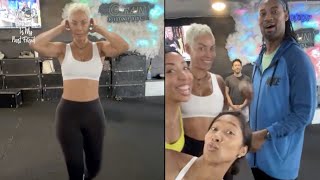 Nicole Murphy Works Out With Omarions Ex Apryl Jones 🏋🏾‍♀️ [upl. by Phaih378]