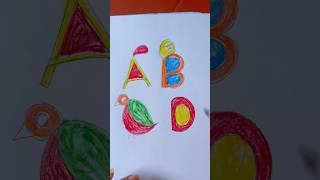 Words and letter design with colour art drawing mixmartaialart [upl. by Idnil]