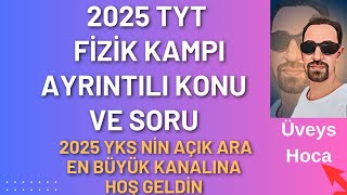 2025 TYT FİZİK KAMPI 16 Ders💥HızSüratYer değiştirmeKonum Vektörü ve Soru Çözümü🔥Bu Dersi Kaçırma [upl. by Abramson238]