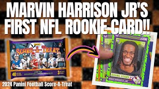 MARVIN HARRISON JRs FIRST NFL ROOKIE CARD 2024 Panini Football ScoreATreat  Card Curiosity [upl. by Booth]