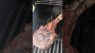 Tomahawk steak reverse sear  147f internal temp medium  part 3 of 5 [upl. by Aennyl]