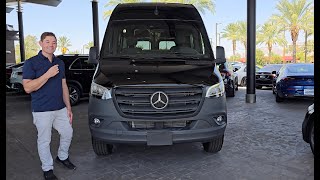 2024 MercedesBenz Sprinter 2500 in JET BLACK Review Is it the BEST platform to build a Luxury van [upl. by Yllaw]