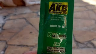 MTA MATO USO DOMÉSTICO HERBICIDA AKB GLIFOSATO 480 [upl. by Gemoets]