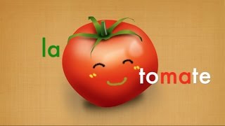 Chanson pour sexercer à épeler  La tomate  French Spelling Song with lyrics トマトのうた [upl. by Nylqcaj]