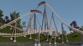 Copperhead  NoLimits 2 Intamin MultiLaunch Coaster [upl. by Atnuahs]