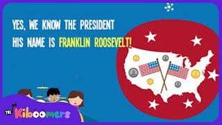 Do You Know the President Lyric Video  The Kiboomers Preschool Songs for Presidents Day [upl. by Dnomra]