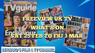 UK FREEVIEW TV WHATS NEW SAT 25 FEB TO FRI 3 MARCH 2023 [upl. by Llerryt137]