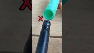 Simple trick How to connect a hose to a smaller diameter pipe tips [upl. by Dlanigger]