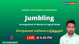 LIVE  640 PM Reasoning Test 5  Jumbling  Words in Logical Order  RRB ALP  Technicians 2024 [upl. by Selby]