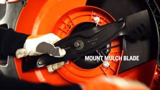 How to install the mulch kit on a 200 series Husqvarna Lawn Mower [upl. by Yeltnarb391]