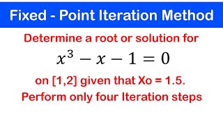 🟢09a  Fixed Point Iteration Method Intro Example 1 [upl. by Belita788]