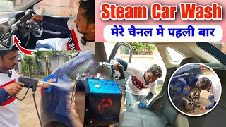 Best Steam Car Wash Machine HONEYBADUGER Review  Car Interior Cleaner Steam Wash Machine Nitto Rai [upl. by Gloriane]