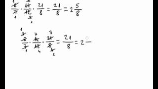 Množenje razlomaka  07  više faktora [upl. by Anauq]