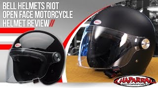 Bell Helmets Riot Open Face Motorcycle Helmet Review [upl. by Chessa]