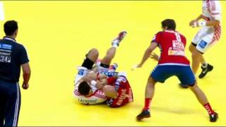 EHF EURO 2012  SRB v CRO 1st Half [upl. by Sirroned]