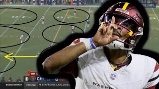 Film Study Jayden Daniels was GREAT for the Washington Commanders Vs the Chicago Bears [upl. by Gilberta]